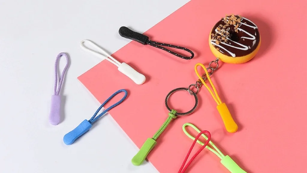 Custom Logo Zipper Accessories Cheap String Black Cord Rubber Zip