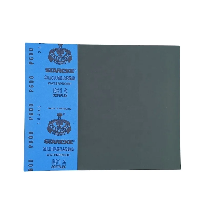 Papier Abrasif émeri Bleu Kwb 230x280 Mm - Grain 150 En Corindon Pour Métal Et Acier - 4