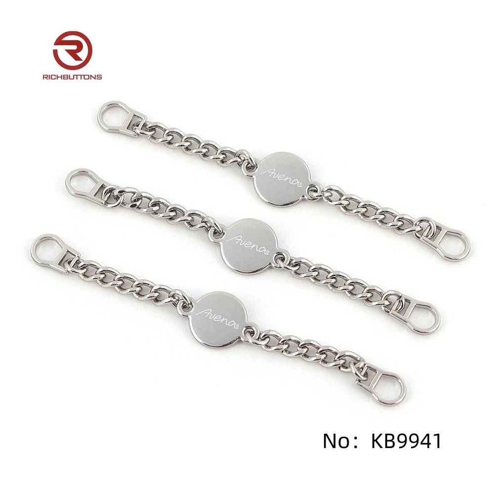 Wholesale Clothing Custom Alloy Tag Letters Design Accessories Purse Metal Label for Hijab
