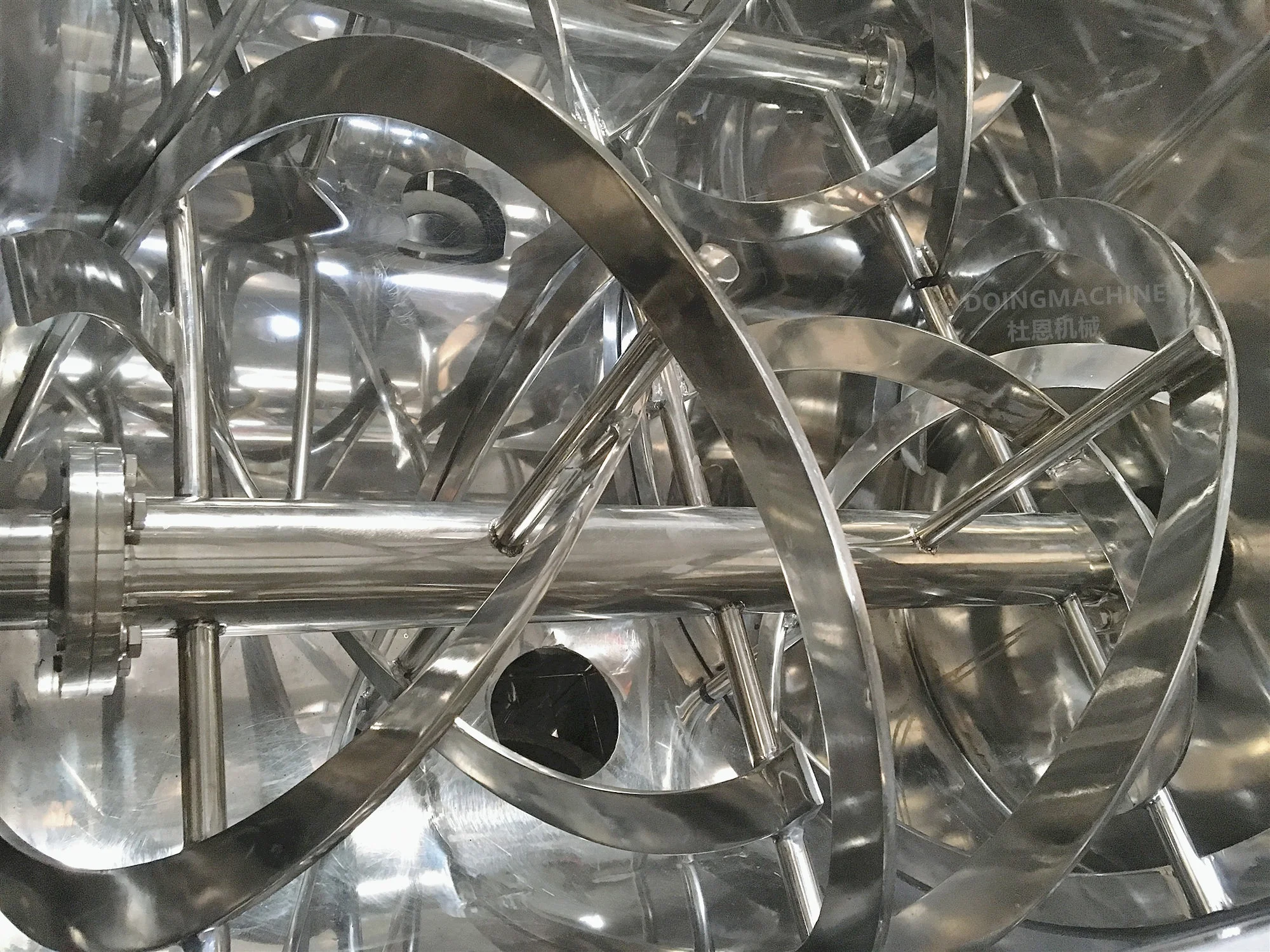 Horizontal Double Blade Ribbon Mixer for Dry Powder