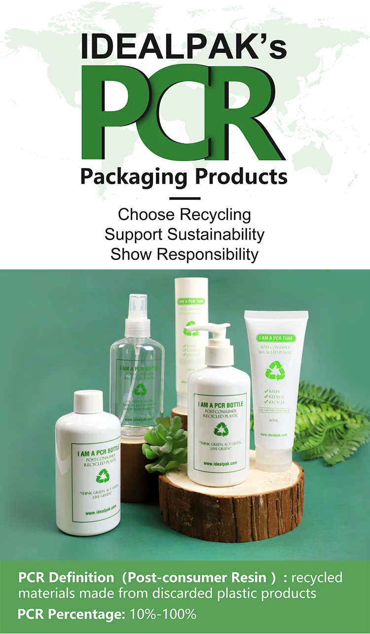 100% Recycled 30ml 50ml Natural Eco-Friendly Biodegradable Cosmetic  Container Material Polylactic Acid Plastic Supplement Travel Bottle with  Lid - China Skin Care Bottle, PCR Packaging