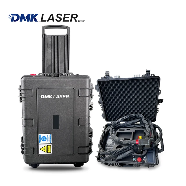 Dmk  300 Watt Pulse Laser Cleaning Machine Trolley Case Laser Cleaning Machine For Oxide/Oil