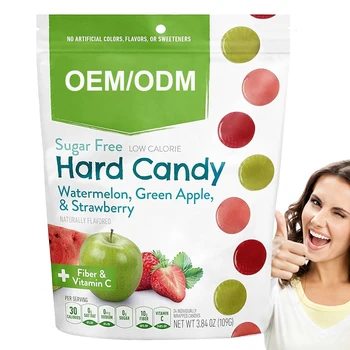 Best Selling Products OEM And ODM Private Label Wholesale Candies Helps To Replenish Nutrients Sugar Free Fruit Hard Candy