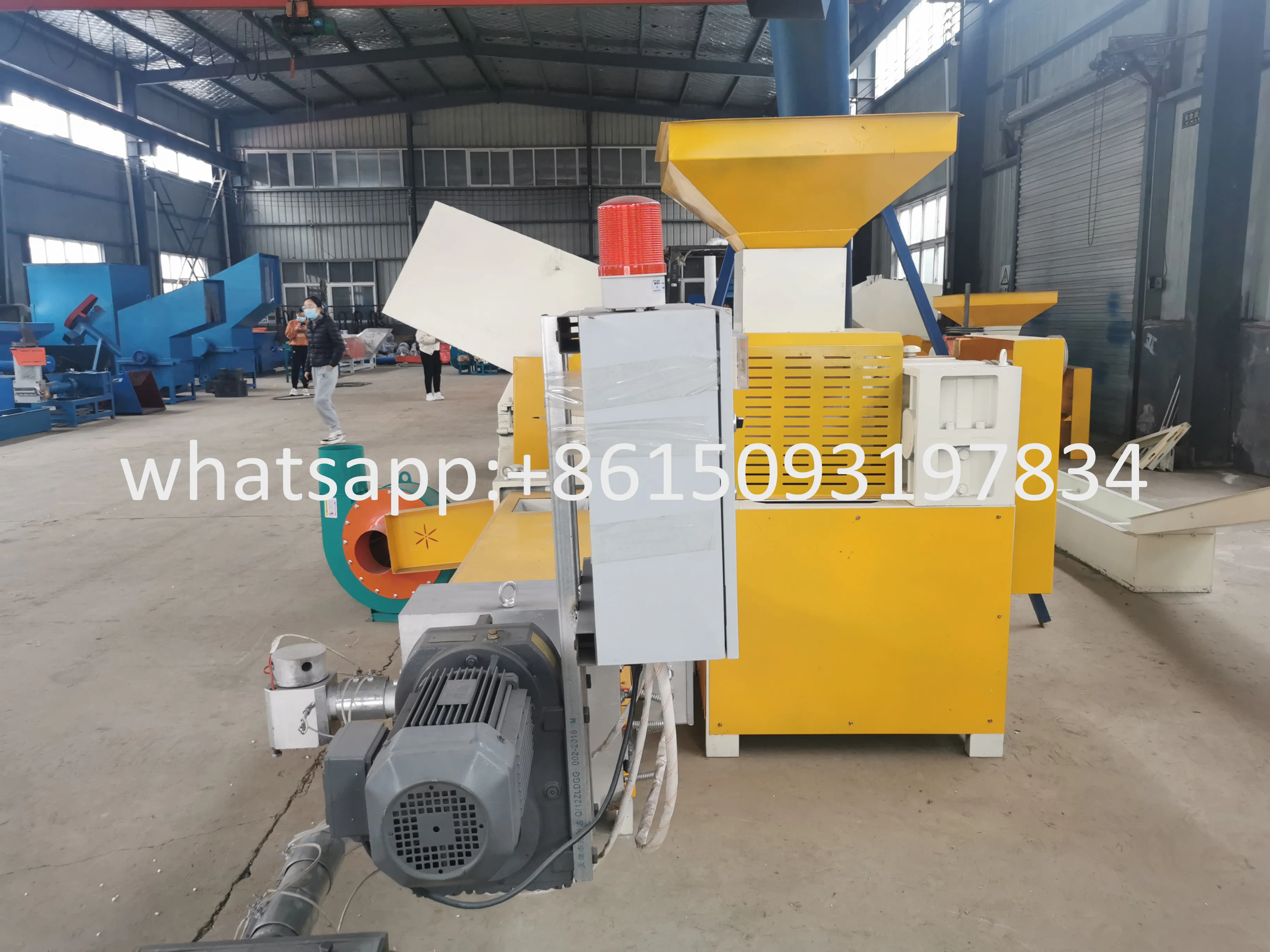 Polyurethane EPS Foam Melting Machine Styrofoam Pellets Making Extruding Granulator Machine