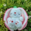 Coniglietto Fragola Respirante con Occhi Chiusi/28 cm