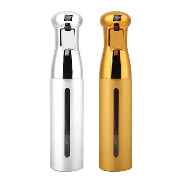 Electroplating bottle body Continuous Hair Salon 300ml Spray Bottle Refillable Fine Mist Empty Trigger Squirt Bottle