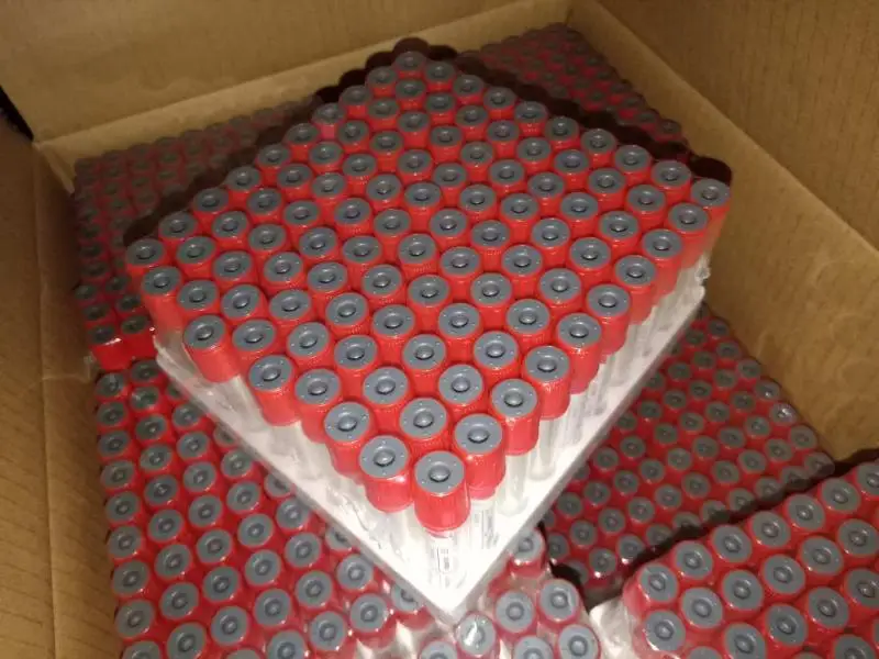 
Обычная трубка для сбора крови красная крышка 