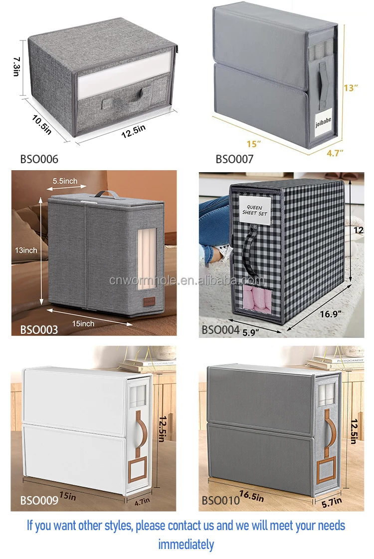 Oem Oem Foldable Sheet Organizer And Storage,Bed Sheet Organizer