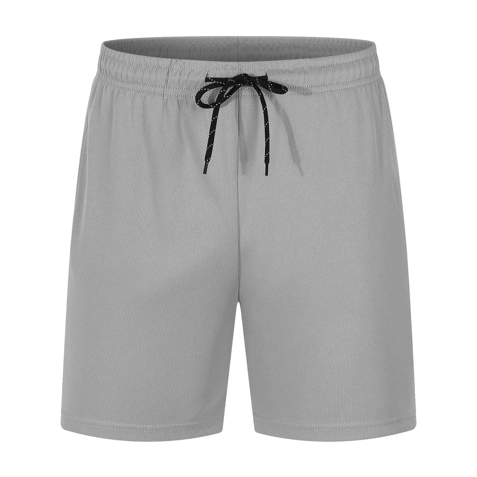 Men's Quick Drying Solid Color Shorts Pure Color Beachwear Casual Summer Black Man Swim Shorts Wholesale581_voghion.com