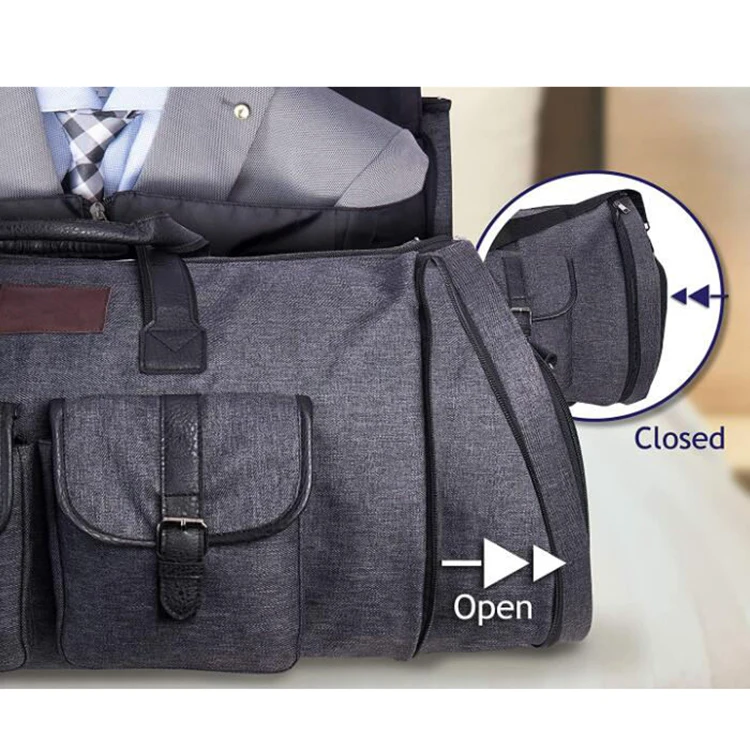 Expandable Wheeled Suit Weekender Convertible For Travel Carry On Bag