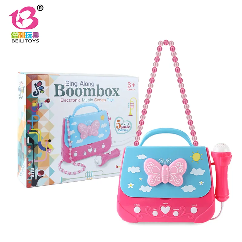 2020 Музыкальный Рюкзак-бабочка, милый музыкальный инструмент, набор игрушек, детская игрушка с микрофоном для девочек