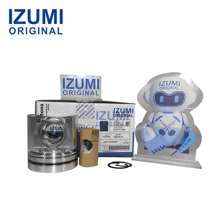 Kit Piston IZUMI ORIGINAL 4BT 3957797 3957795 untuk Penggantian Mesin Cummins, Suku Cadang Pengganti