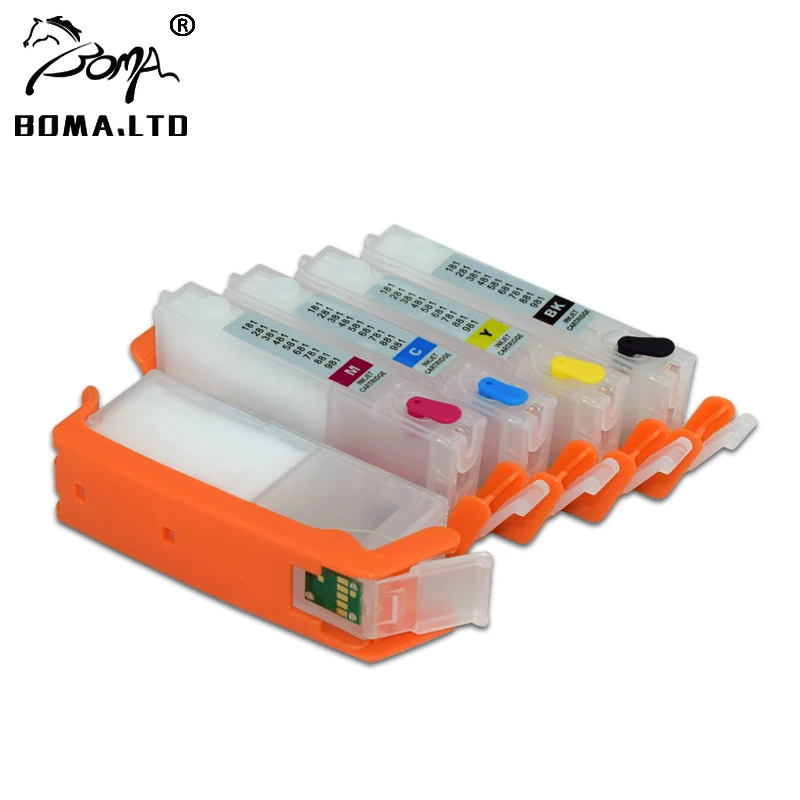 Cartuchos De Tinta Recargables Compatibles Canon PGI-580 CLI-581 XXL - 6 Colores, Para Impresoras Pixma TS Serie