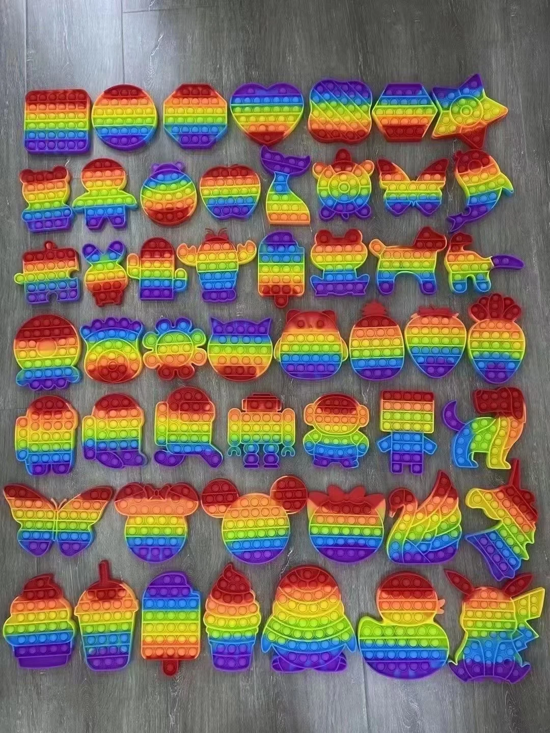 Новинка, большой набор игрушек It bubble, сенсорные попки, подарки, радужная квадратная игрушка-антистресс