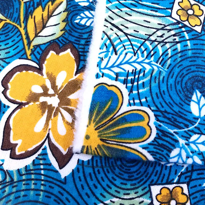 Хлопчатобумажная фланелевая ткань с принтом в стиле проверки 100% хлопчатобумажная для