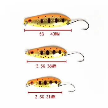 Copper Lure Micro Bait Sequin Colorful 25g 35g Mandarin Fish Big-Eye Single Hook White Striped Bass Bait – Hooks – view 3