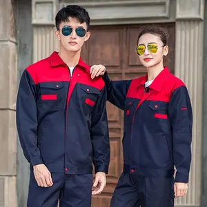 Wholesale Long-Sleeved Abrasion-Resistant and Stain-Resistant Work Wear Set Heavy Industry  & Construction Work Uniform