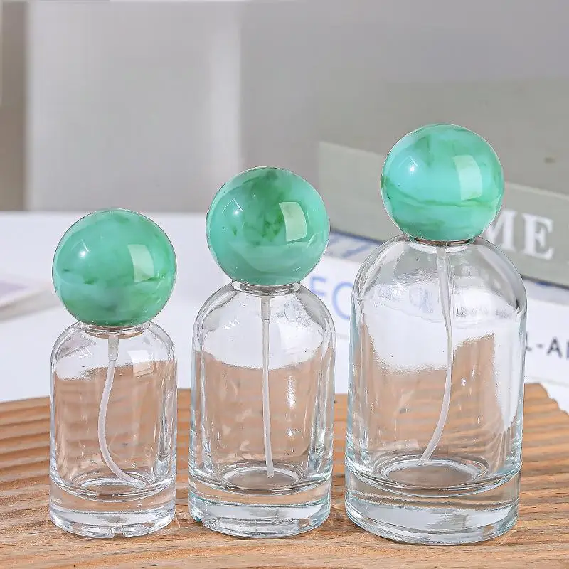 Eco-Friendly 20ml 30ml 15ml Recyclable Lightweight Flat Perfume Bottles Pump Sprayer Cosmetic Packaging Matte Surface 60ml 30ml