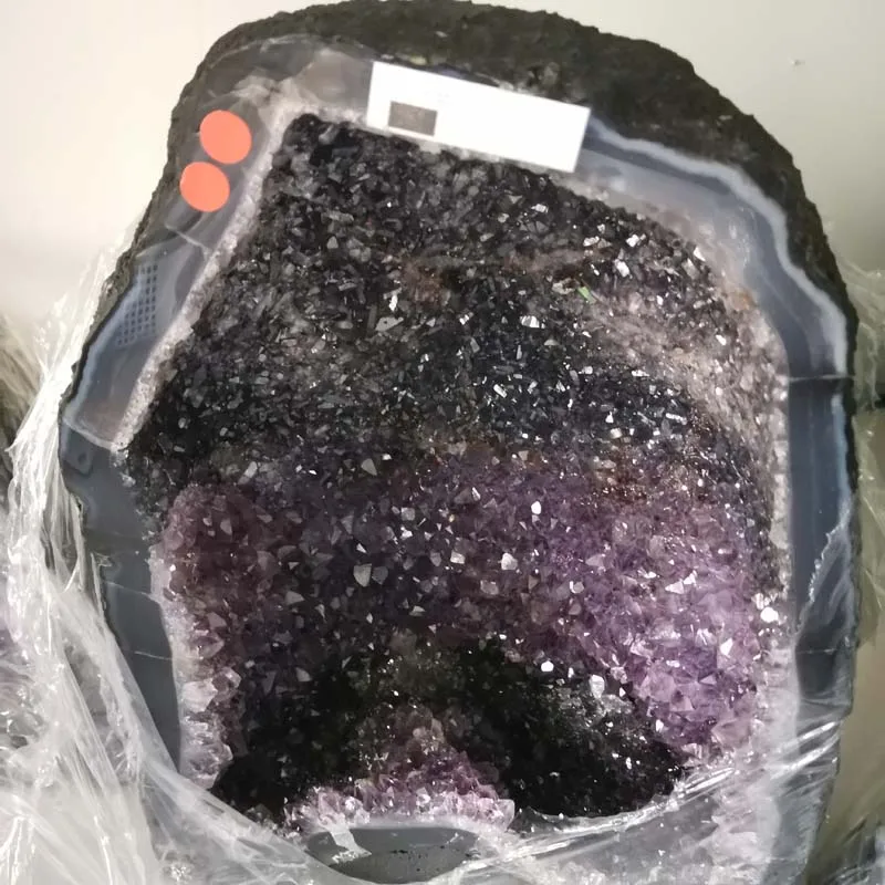 Natural Crystal Amethyst Geode Block For Decoration | Oem Available