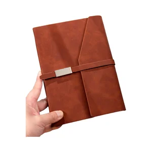 Custom PU Leather Luxury A5 Journal Dairy Notebook with Logo for Business Office