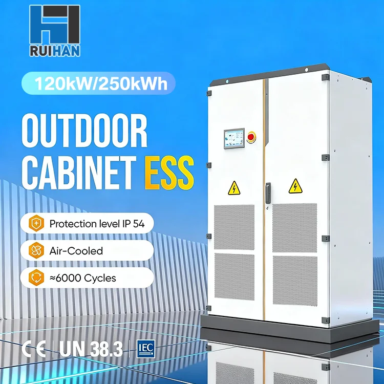 Industriområde On/Off-net strøm 120 kW/250 kWh stablet mikronet-inverter LiFePO4 sol-AC-lagring