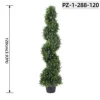 Green Artificial Spiral Cedar Topiary Tree (120cm/3.93ft)