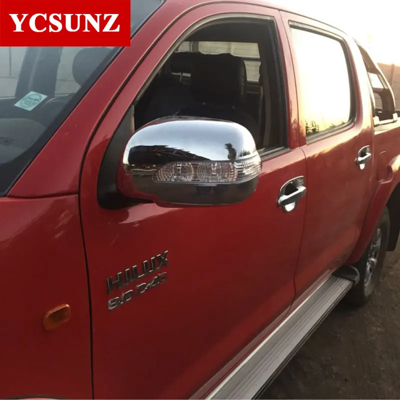 VIGO/FORTUNE/INNOVA 2012 - 2014 DOOR MIRROR COVER CHROMED Mirror Cover With Light Car Accessories
