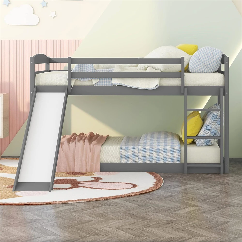 Modern Solid Wood Kids Bunk Beds Children Child Bunk Bed With Stair ...