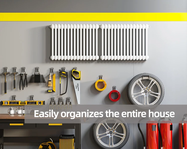 Hot Sale Heavy Duty Garage Organizer Hooks Utility Wall Storage Rack Hooks With Anti-Slip Coating for Hanging Tool details