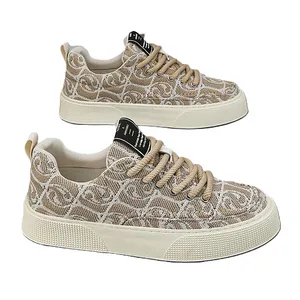 2026 Summer New Breathable Canvas Shoes for Men Trendy Versatile Sports Sneakers Casual Mesh Fashionable Trend