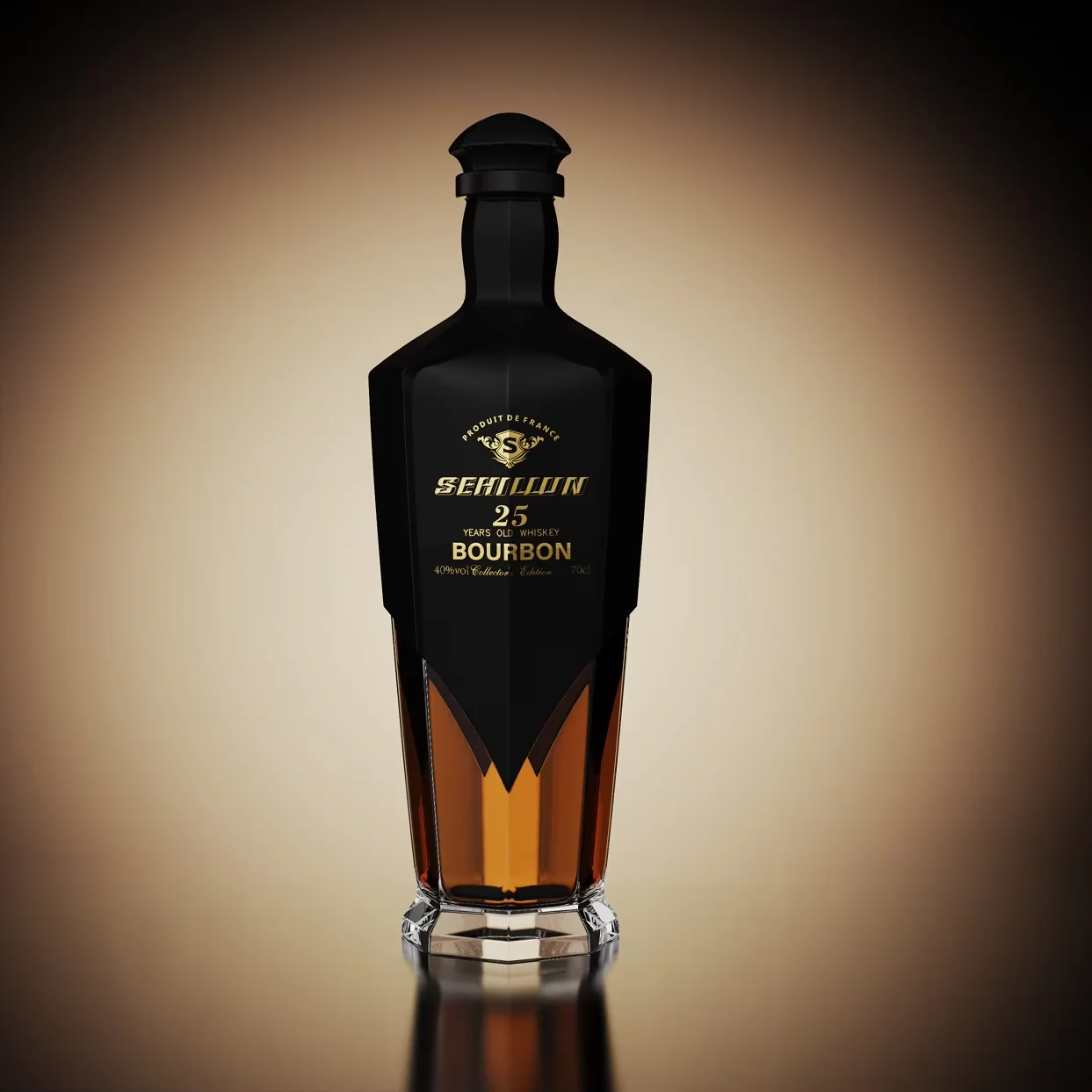 Liquor Spirit Glass Bottles Vodka RUM Tequila Brandy Bottle 750ml 700ml