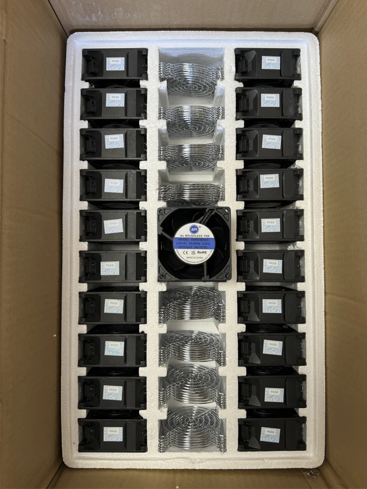 All Metal Axial Fan, AM8038H2X, 220-240V, 110V-115V, 80mm - detail 28