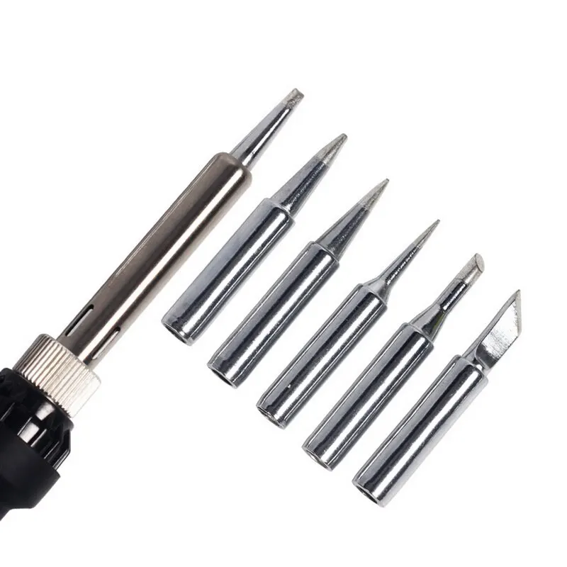5-in-1 220V 60W Electric Soldering Iron Station Adjustable Temperature with 5 New Tips Internal Heating Repair Tool