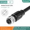 M12-A-4 female straight