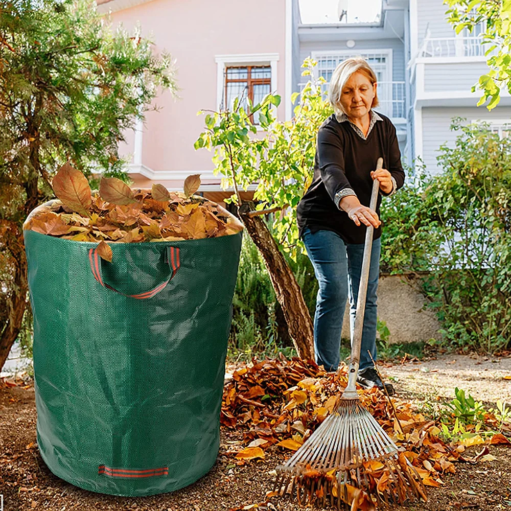 Garden Waste Bags 500l X 2 Heavy Duty Garden Bags,Reusable Garden Sacks With Handles,Ideal For