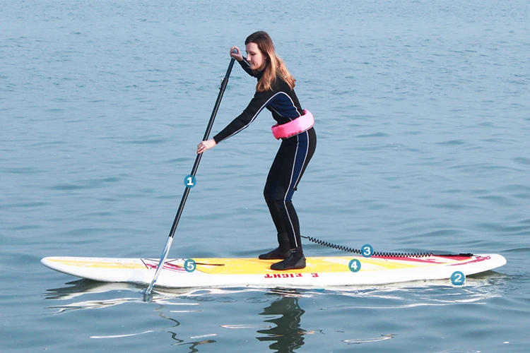 Wholesale Direct Factory Price Stand Up Paddle Board HDPE SUP Paddle Board Durable Blow Up Stand Up Paddle Board
