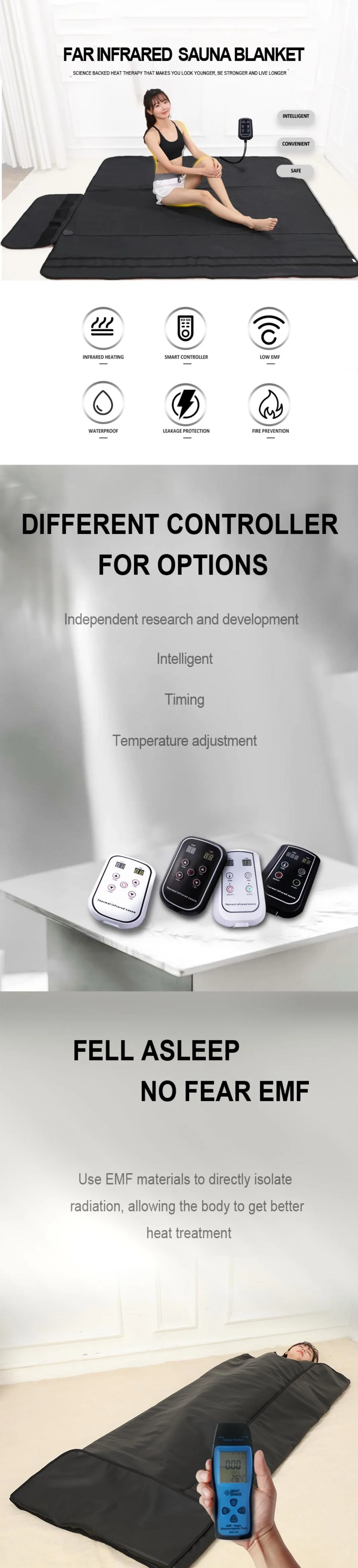 2023 Professional Low Emf Therapy Far Infrared Sauna Blanket For Weight