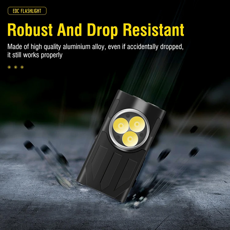 Boruit V7 High Power 1100lumens LED Flashlight - 100M Range
