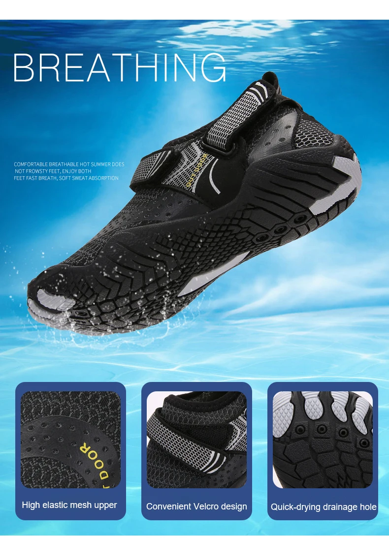 Children Anti Slip 5 Fingers Wading Shoes Beach Aqua Shoes Quick Dry Barefoot Upstream Surfing Slippers Hiking Water Shoes Kids