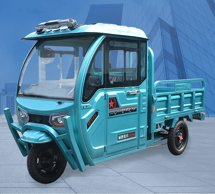 Heavy Carry Load 3 Wheel Cargo Tricycle Pickup Electric Tricycle Truck