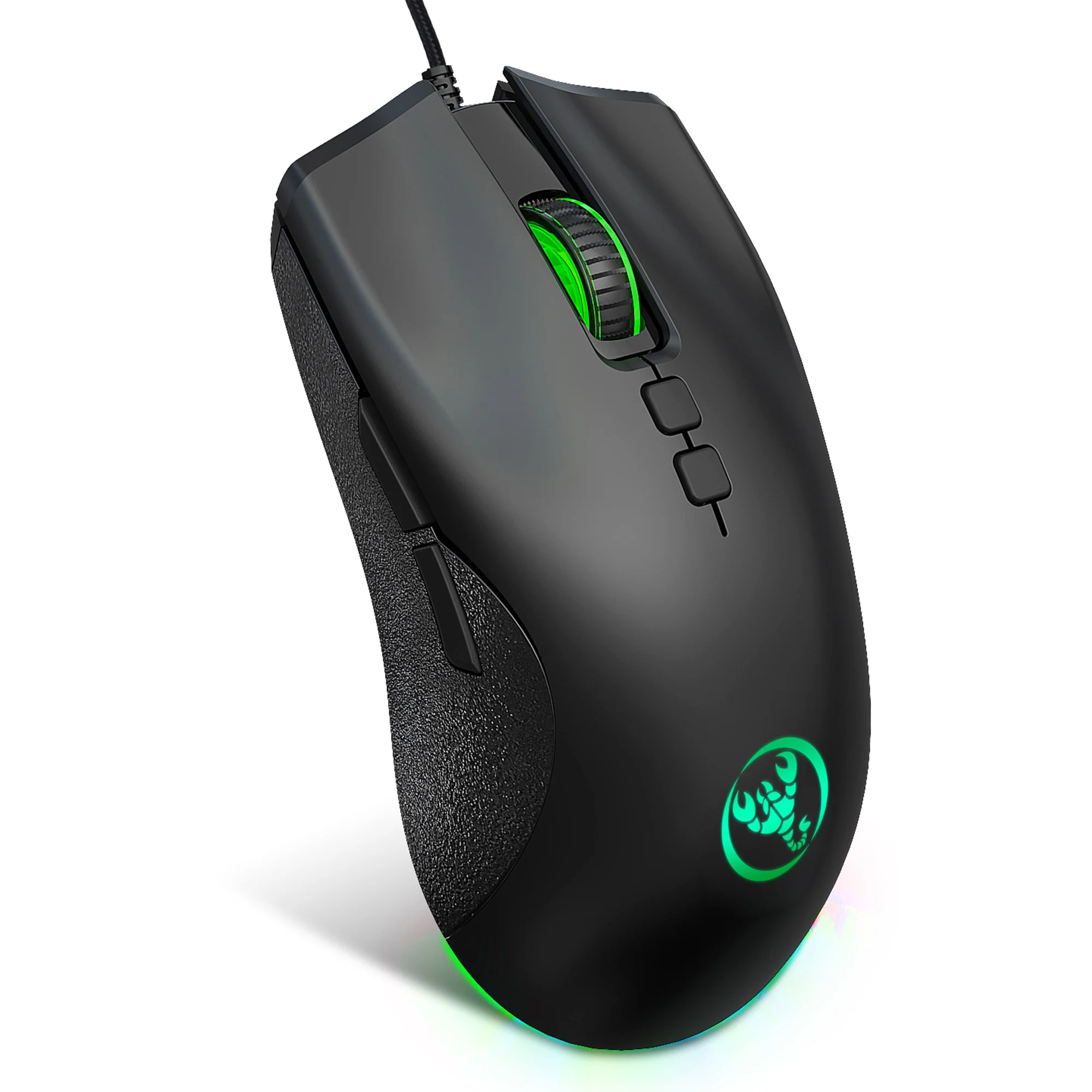 HXSJ A883 Wired Gaming Mouse - 7 Programmable Buttons, 6400 DPI