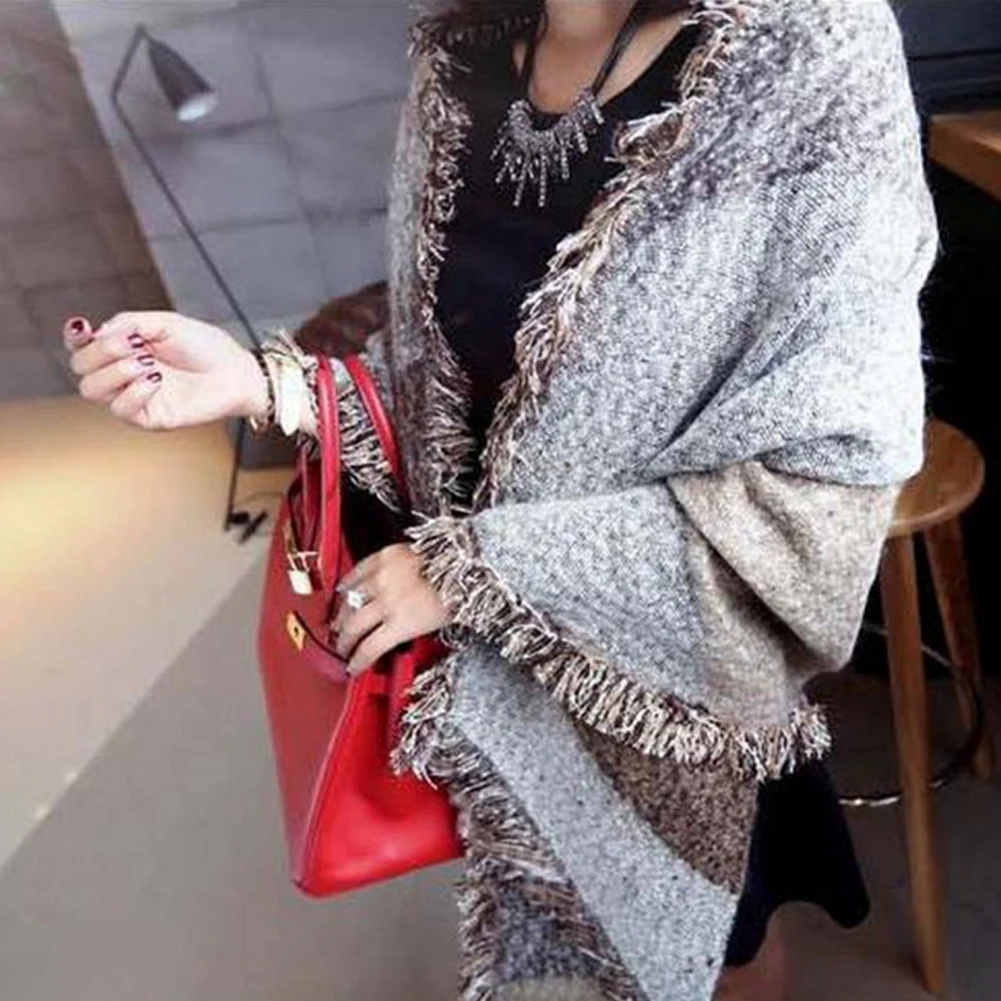 Brand Women Winter Luxury Scarf Soft Warm Blanket Oversized Tartan Scarf  Long Wrap Shawl Plaid Cashmere Scarves