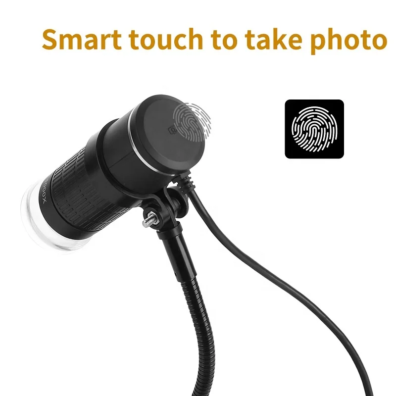 New AN104 Android Microscope 1000X Magnification 8Led Light Wireed Digital Optical Microscope Camera for Smartphone Repair