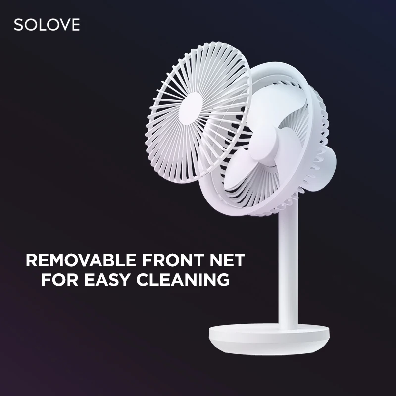 3-12 Hours Working Time Long-Lasting Power Three-Speed Wind Speed Silent Table Fan Original Design Made in China
