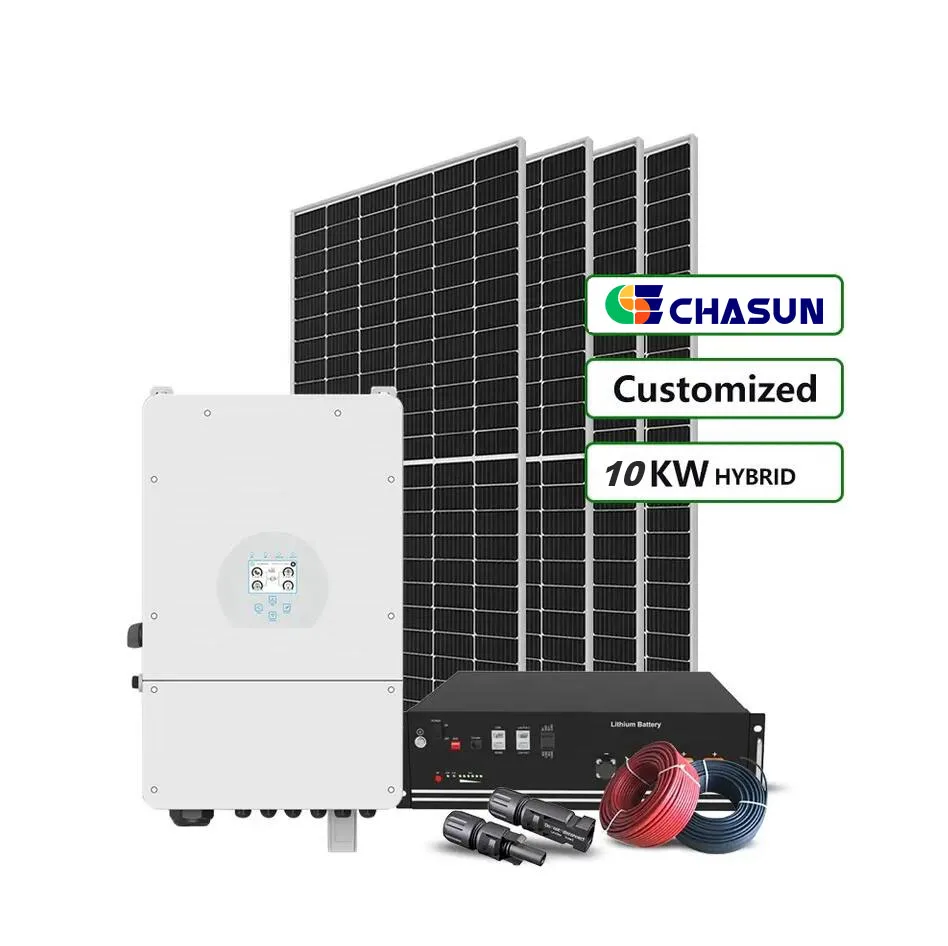 Chasun 80V Solar Panels with Battery and Inverter Mppt Solar Hybrid Inverter Dual Axis Solar Tracking System Off Grid Solar Kit