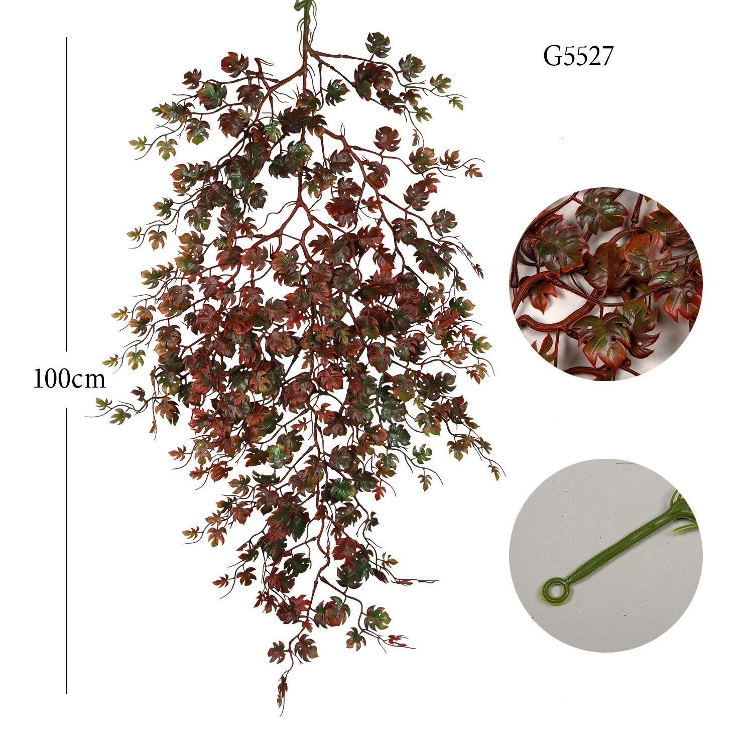 Cheap Artificial Hanging Plants Fake Greenery Foliage Fence Plants Faux Vine Garland for Wedding Decoration