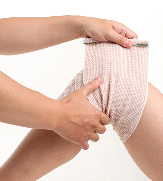 BLUENJOY Elastic Bandage Wrap Compression for Legs Ankle Knee Tummy Body Latex-Free Wraps for Sports or for Clinical Fixation