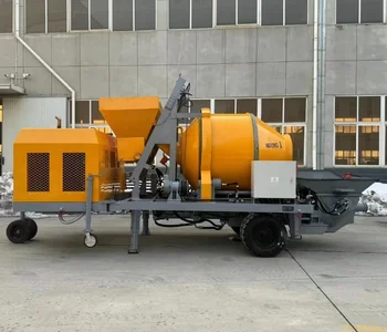 ZHANTONG Brand Low Cost diesel motor power mobile concrete mixer with pump for house building concrete mixer and pump for sale