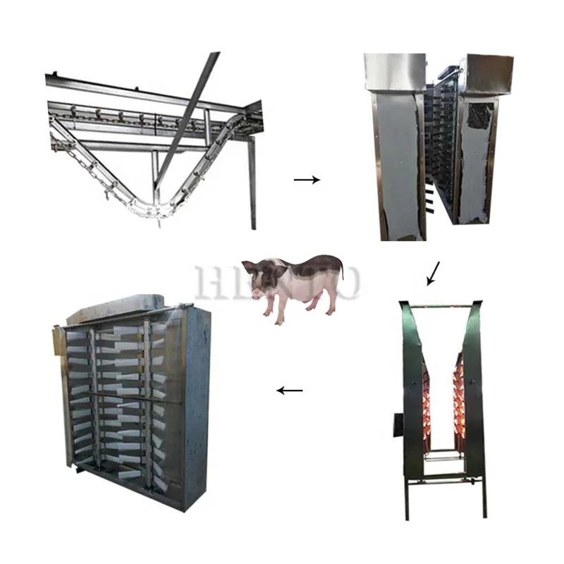 China Manufacturer Poultry Slaughtering Processing Line / Pig Singe Gas Burner / Pig Scalding and De-Hairing Machine