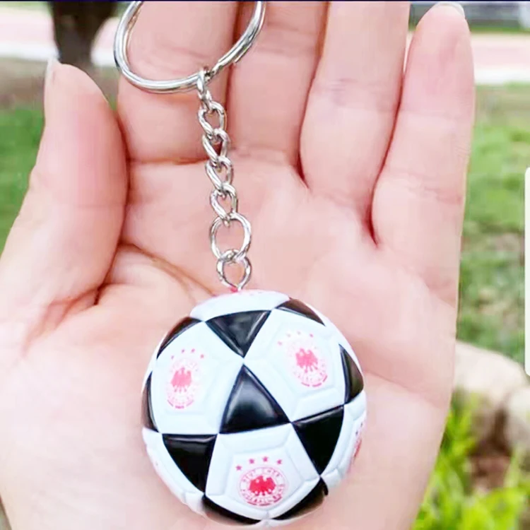 2022 Qatar Cheap Hot Sale Soccer Key Ring Metal Car Keyholder Football